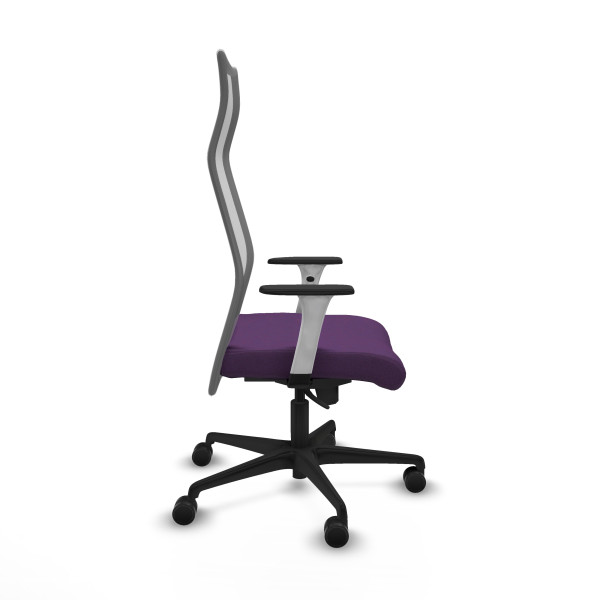 Albacete malla sincro malla gris bali morado brazos blancos base nailon ruedas 65 mm nailon