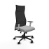 Albacete malla sincro malla negra bali gris claro brazos blancos base nailon ruedas 65 mm nailon