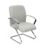 Sillón Caudete confidente patín bali gris claro