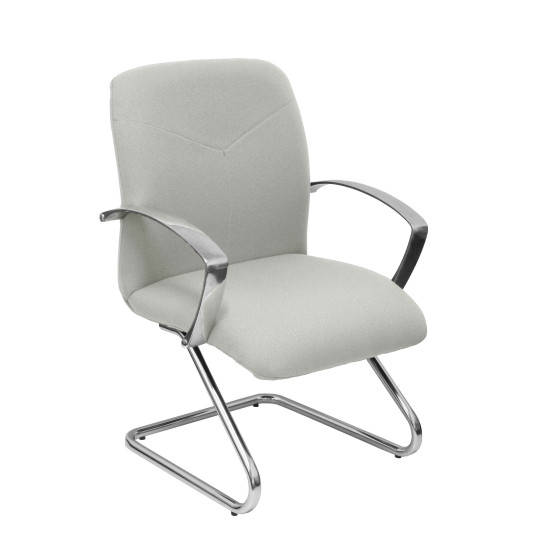 Sillón Caudete confidente patín bali gris claro