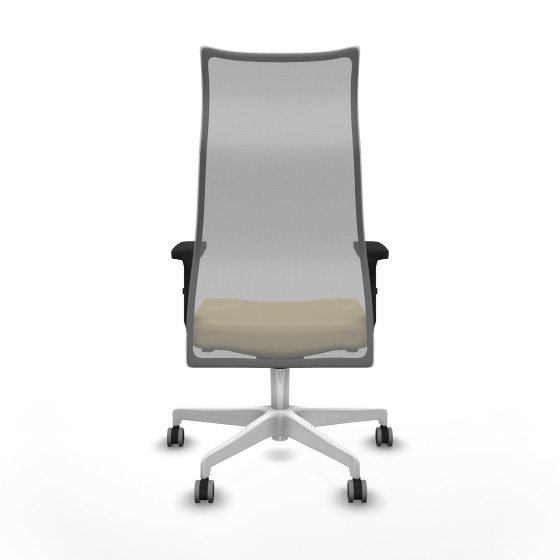 Albacete malla sincro malla gris similpiel crema brazos 2D base blanca ruedas 65mm engomadas