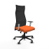 Albacete malla sincro malla negra bali naranja brazos blancos base nailon ruedas 65mm engomadas