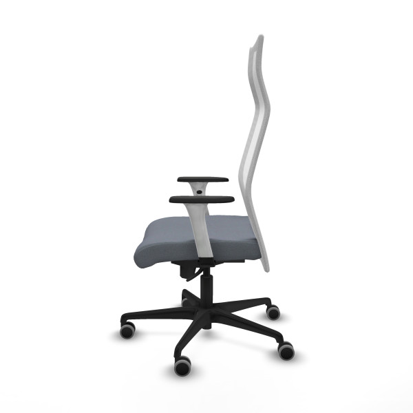 Albacete malla sincro malla blanca bali gris brazos blancos base nailon ruedas 65mm engomadas