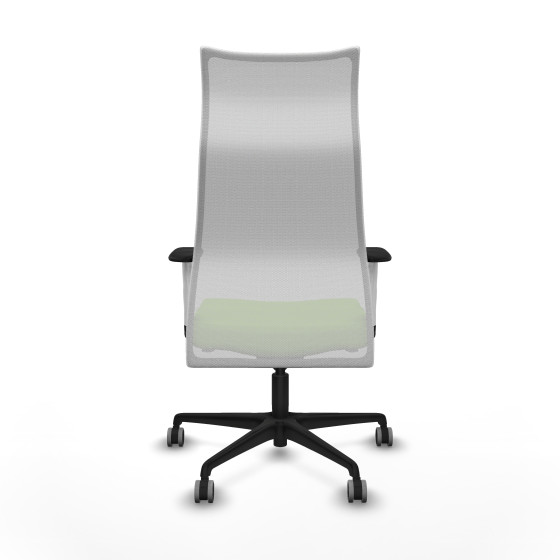 Albacete malla sincro malla blanca bali pistacho brazos blancos base nailon ruedas 65mm engomadas