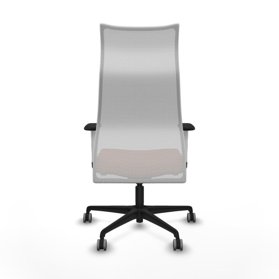 Albacete malla sincro malla blanca bali marrón brazos blancos base nailon ruedas 65mm engomadas