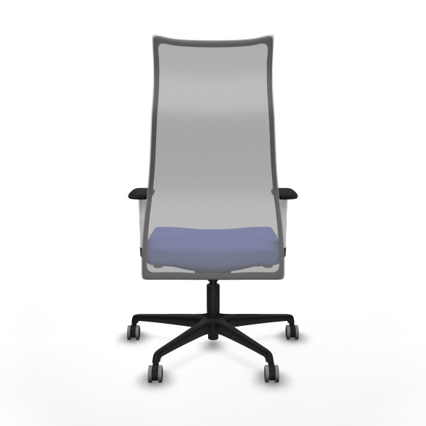 Albacete malla sincro malla gris bali azul claro brazos blancos base nailon ruedas 65mm engomadas