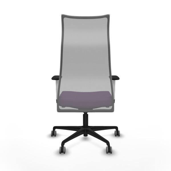 Albacete malla sincro malla gris bali morado brazos blancos base nailon ruedas 65mm engomadas