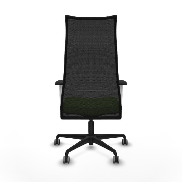 Albacete malla sincro malla negra bali pistacho brazos blancos base nailon ruedas 65mm engomadas