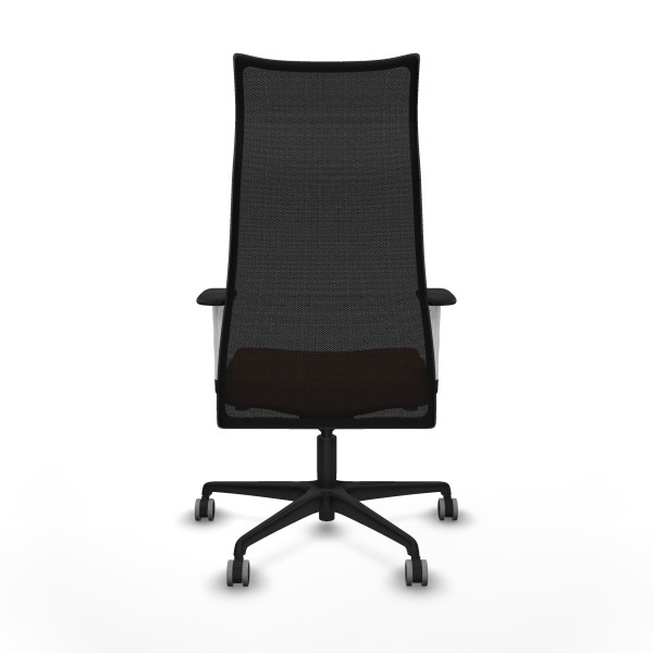 Albacete malla sincro malla negra bali marrón brazos blancos base nailon ruedas 65mm engomadas
