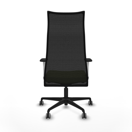 Albacete malla sincro malla negra bali verde oliva brazos blancos base nailon ruedas 65mm engomadas
