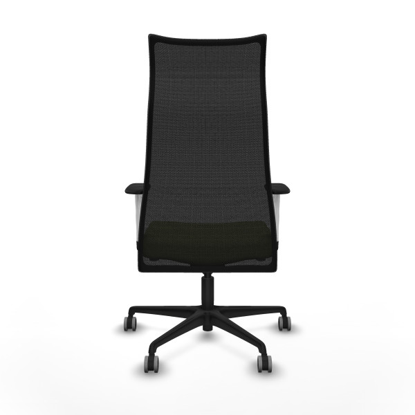 Albacete malla sincro malla negra bali verde oliva brazos blancos base nailon ruedas 65mm engomadas