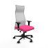 Albacete malla sincro malla blanca similpiel rosa brazos 1D base nailon ruedas 65 mm nailon