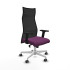 Albacete malla sincro malla negra similpiel morado brazos 2D base blanca ruedas 65mm engomadas
