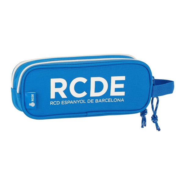 Portatodo Escolar RCD ESPANYOL Doble 21 x 8 x 6 cm.