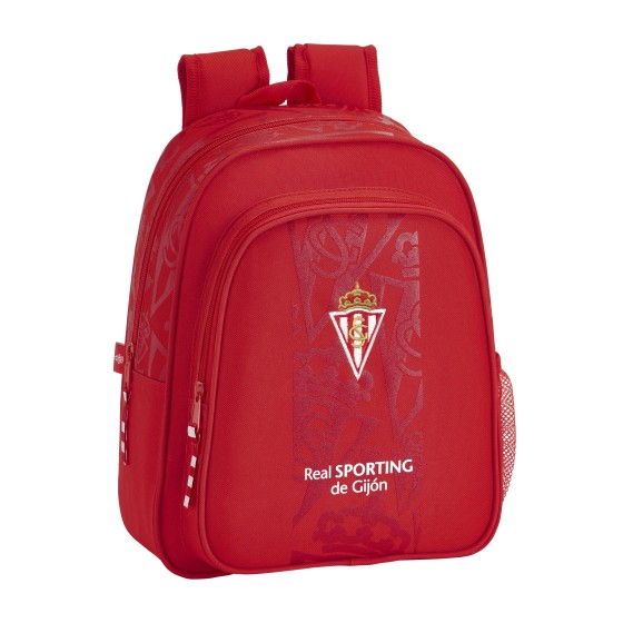 Mochila Escolar SPORTING GIJON Infantil Adaptable 27 x 33 x 10