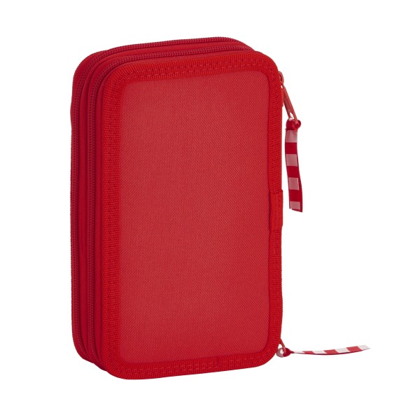Estuche Escolar SPORTING GIJON Doble 28 Piezas 12,5 x 19,5 x 4