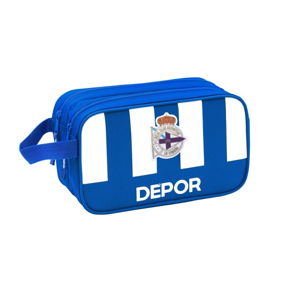 Neceser Viaje DEPORTIVO DE LA CORUÑA Doble Adaptable 26 x 15 x
