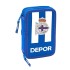 Estuche Escolar DEPORTIVO DE LA CORUÑA Doble 28 Piezas 12,5 x
