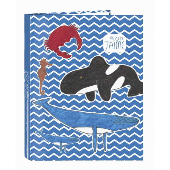 Carpeta Archivador ALGO DE JAIME Ocean Folio 4 Anillas 25 mm.