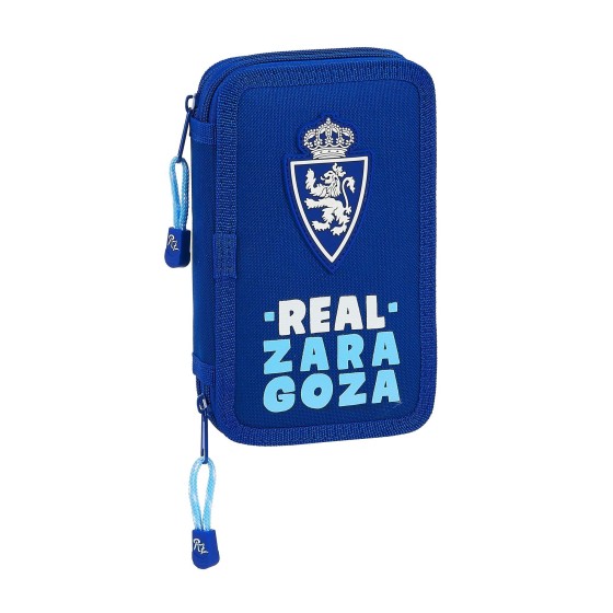 Estuche Escolar REAL ZARAGOZA Doble 28 Piezas 12,5 x 19,5 x 4