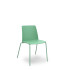 Pack 4 sillas Orgaz PVC verde chasis verde