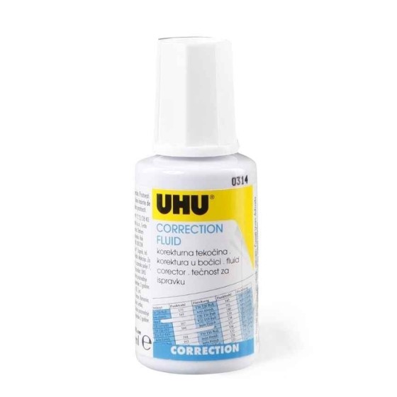 Corrector Líquido UHU Frasco 20ml