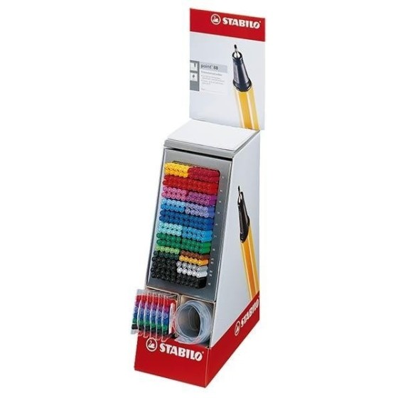 Rotuladores STABILO Point 88 Expositor x236 Unidades + 6