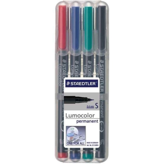 Rotulador Permanente STAEDTLER Lumocolor 313 Punta Super Fina