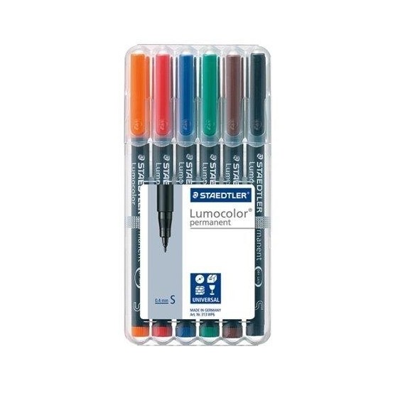 Rotulador Permanente STAEDTLER Lumocolor 313 Punta Super Fina