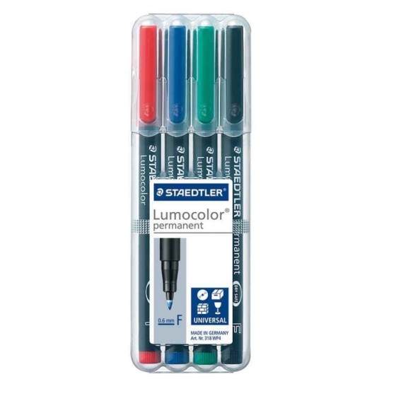 Rotulador Permanente STAEDTLER Lumocolor 318 Punta Fina Blister