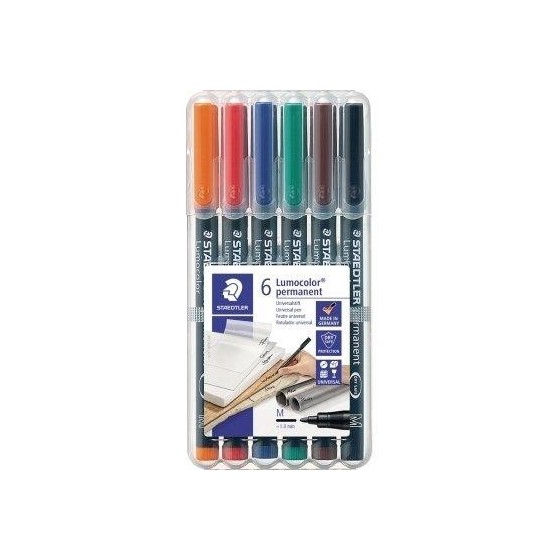 Rotulador Permanente STAEDTLER Lumocolor 318 Punta Fina Blister