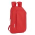 Mochila Mini Casual SAFTA Rojo 22 x 39 x 10 cm.
