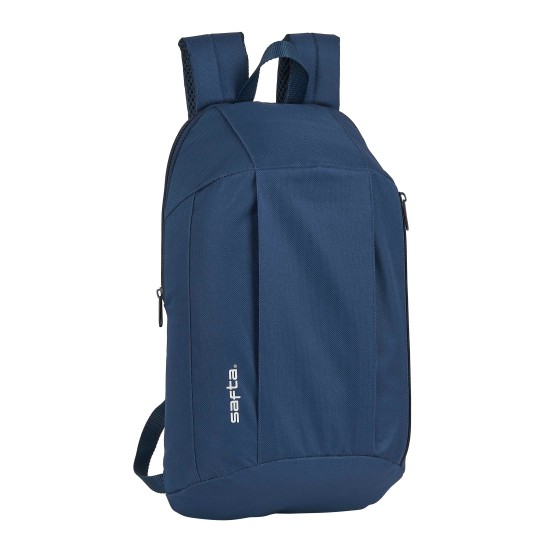 Mochila Mini Casual SAFTA Azul Navy 22 x 39 x 10 cm.