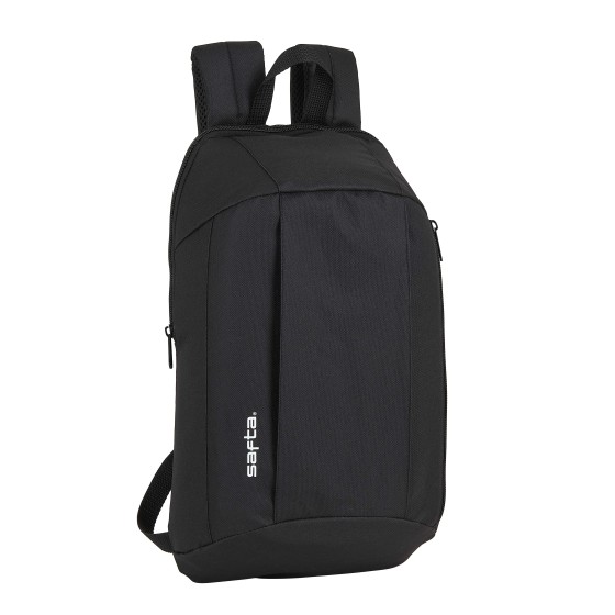 Mochila Mini Casual SAFTA Negro 22 x 39 x 10 cm.