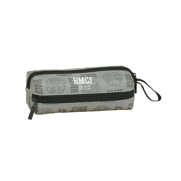 Portatodo Escolar REAL MADRID Grey 3 Cremalleras 20 x 7 x 8 cm.