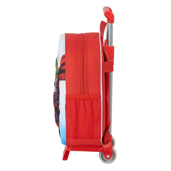 Mochila Escolar AVENGERS Con Carro 28 x 34 x 10 cm.
