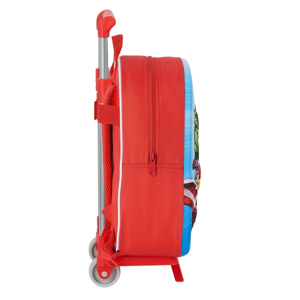 Mochila Escolar AVENGERS Con Carro 28 x 34 x 10 cm.