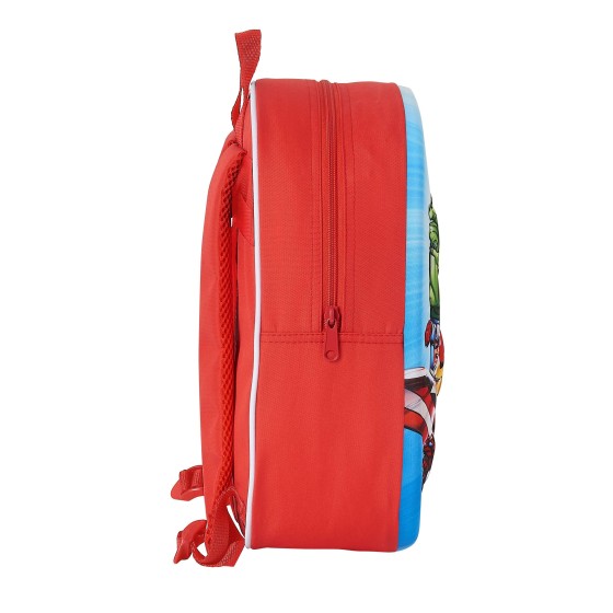 Mochila Escolar AVENGERS 3D Infantil 27 x 33 x 10 cm.