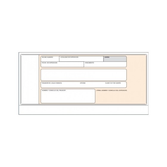 Talonario LOAN Recibo Banco Normalizado Simple T-19