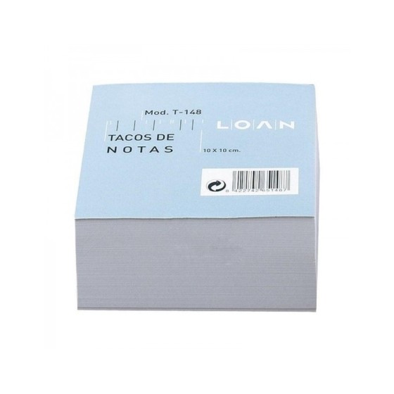 Taco Notas LOAN Encolado 10 x10 cm. T-148
