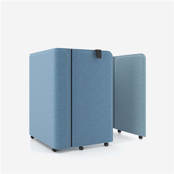 Oficina compacta Brainy color azul