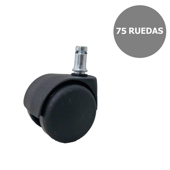 Kit de 60 ruedas de nailon autofrenantes de 50 mm perno 11 mm