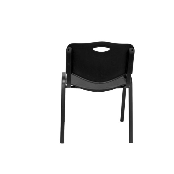 Pack 2 sillas Iso plastic PVC negro