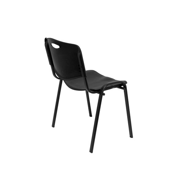 Pack 2 sillas Iso plastic PVC negro