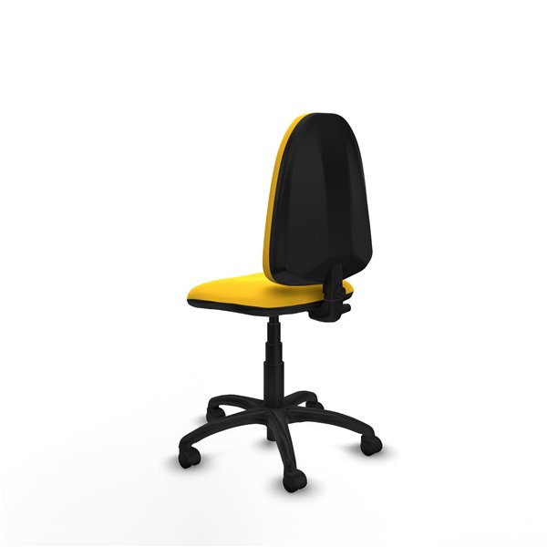 Aýna CP similpiel amarillo sin brazos base poliamida ruedas nailon 50mm