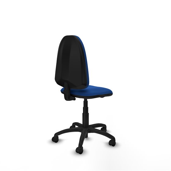 Aýna CP similpiel azul sin brazos base poliamida ruedas nailon 50mm