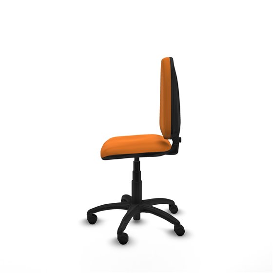 Aýna CP similpiel naranja sin brazos base poliamida ruedas nailon 50mm
