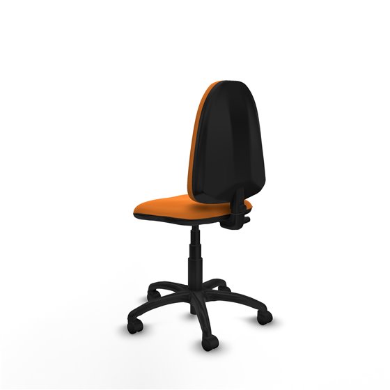 Aýna CP similpiel naranja sin brazos base poliamida ruedas nailon 50mm