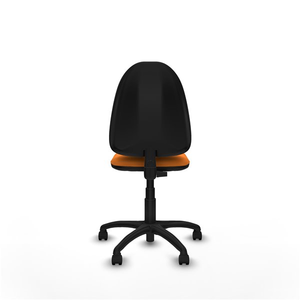 Aýna CP similpiel naranja sin brazos base poliamida ruedas nailon 50mm