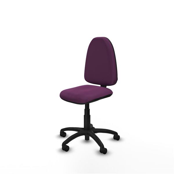Aýna CP similpiel morado sin brazos base poliamida ruedas nailon 50mm